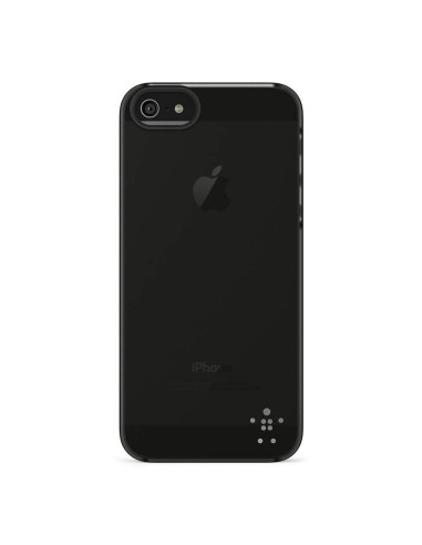 Belkin Shield Sheer Matte iPhone 5 custodia per cellulare Cover Nero, Trasparente