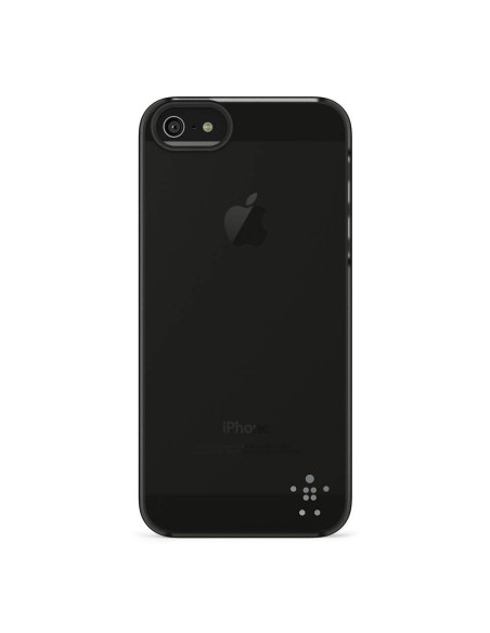 Belkin Shield Sheer Matte iPhone 5 custodia per cellulare Cover Nero, Trasparente