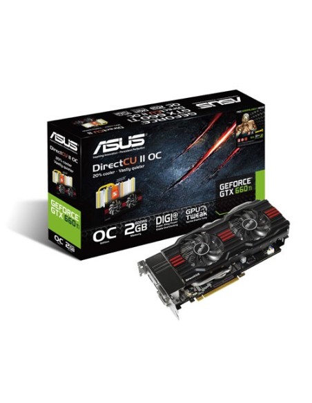 ASUS GTX660 TI-DC2OG-2GD5 scheda video NVIDIA GeForce GTX 660 Ti 2 GB GDDR5