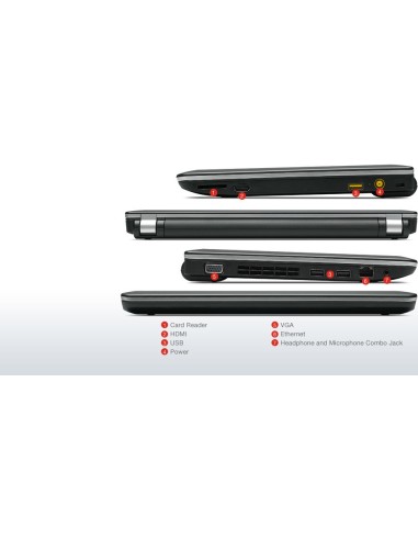 Lenovo ThinkPad Edge E130 Netbook 29,5 cm (11.6") Intel® Core™ i3 4 GB DDR3-SDRAM 500 GB Windows 7 Professional Nero