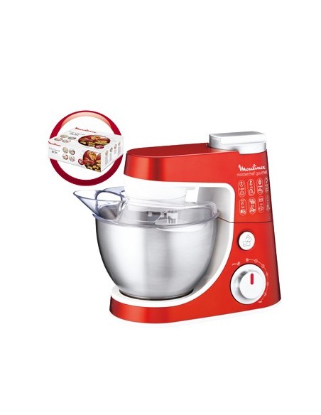 Moulinex Masterchef Gourmet Chef robot da cucina 900 W 4 L Rosso