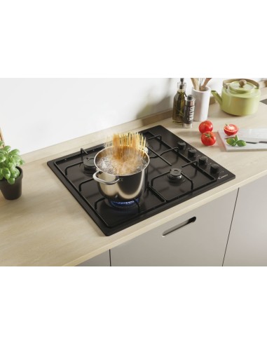 Candy Piano Cottura CHW6LBB a Gas 4 Fuochi Gas Colore Nero