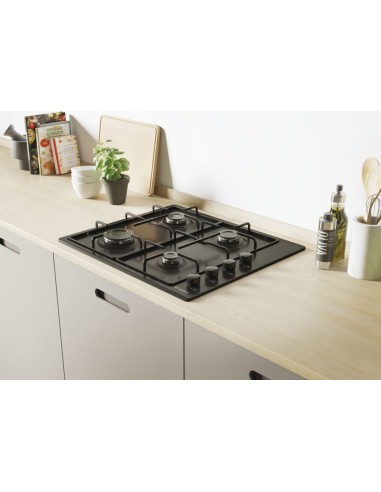 Candy Piano Cottura CHW6LBB a Gas 4 Fuochi Gas Colore Nero