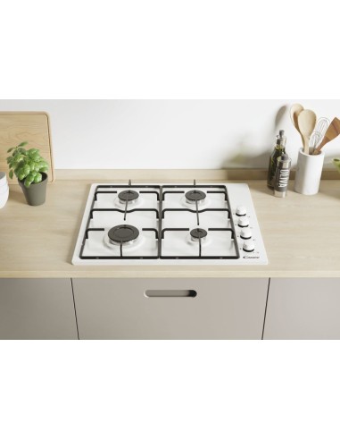 Candy CHW6LWW Bianco Da incasso 60 cm Gas 4 Fornello(i)