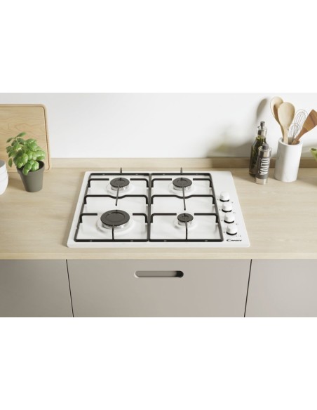 Candy CHW6LWW Bianco Da incasso 60 cm Gas 4 Fornello(i)