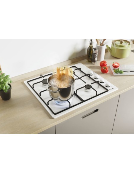 Candy CHW6LWW Bianco Da incasso 60 cm Gas 4 Fornello(i)