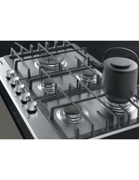 Hoover H-HOB 300 GAS HHG7WL5WSX Acciaio inossidabile Da incasso 74.5 cm 5 Fornello(i)