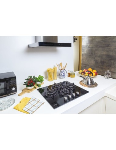 Candy CVG6DPB Nero Da incasso 59 cm Gas 4 Fornello(i)