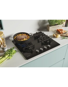 Candy CVG6BR4WPB Nero Da incasso 59 cm Gas 4 Fornello(i) 2