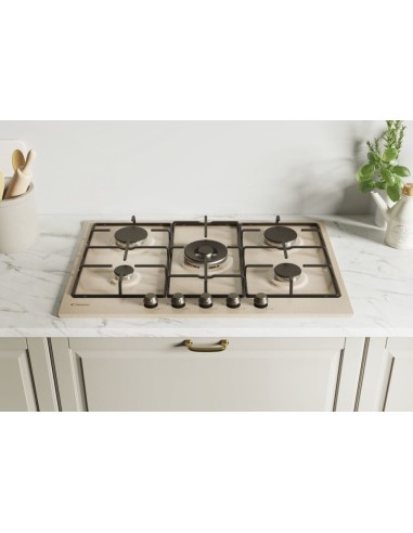 Candy Classic CHW7AV4WGT Avena Da incasso 74 cm Gas 5 Fornello(i)