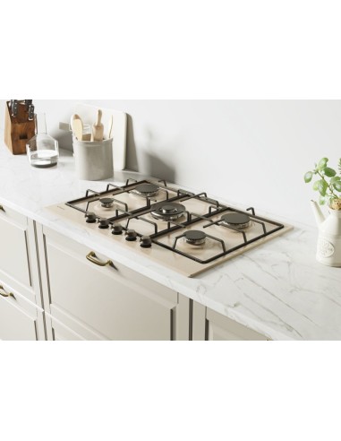 Candy Classic CHW7AV4WGT Avena Da incasso 74 cm Gas 5 Fornello(i)