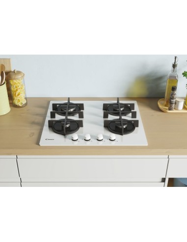 Candy CVG6WW Bianco Da incasso 59 cm Gas 4 Fornello(i)