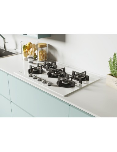 Candy CVG74WPW Bianco Da incasso 74 cm Gas 5 Fornello(i)