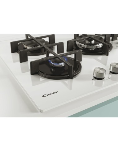 Candy CVG74WPW Bianco Da incasso 74 cm Gas 5 Fornello(i)