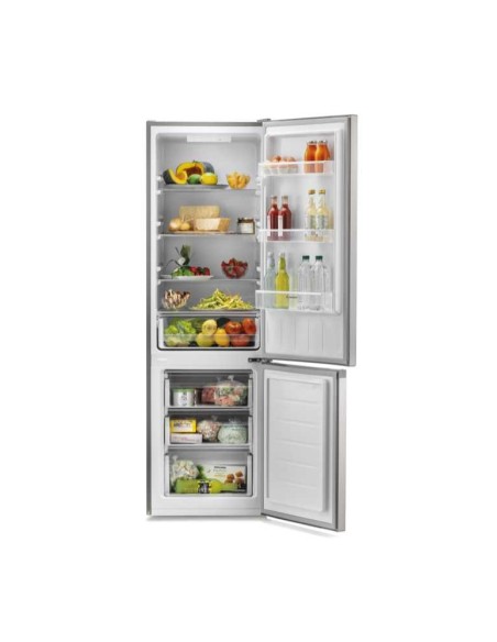 Candy City Combi CMCL 5172X frigorifero con congelatore Libera installazione Acciaio inossidabile