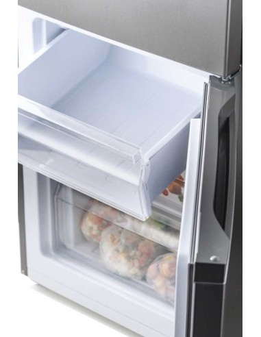 Candy City Combi CMCL 5172X frigorifero con congelatore Libera installazione Acciaio inossidabile