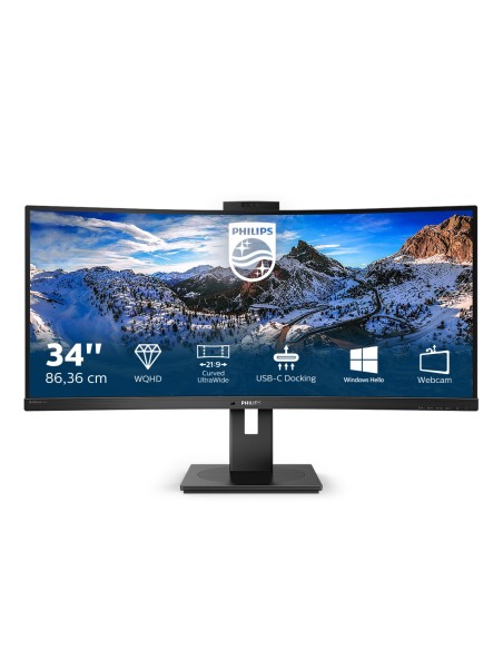 Philips P Line 346P1CRH 00 LED display 86,4 cm (34") 3440 x 1440 Pixel UltraWide Quad HD Nero