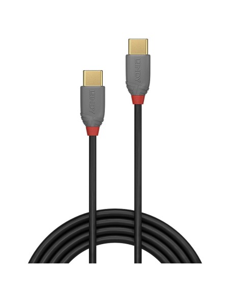 Lindy 36872 cavo USB 2 m USB 2.0 USB C Nero, Grigio
