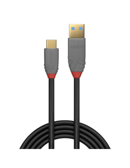 Lindy 36911 cavo USB 1 m USB C USB A Nero, Grigio