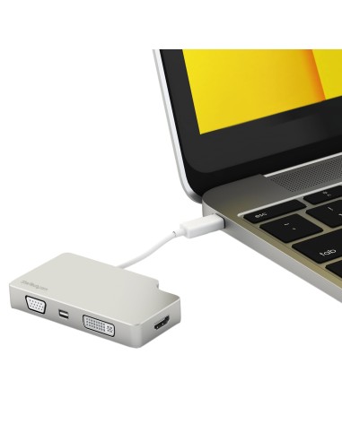 StarTech.com Adattatore Audio Video da Viaggio 4 in 1 - USB Type-C a VGA, DVI, HDMI o mDP - in Alluminio - 4K