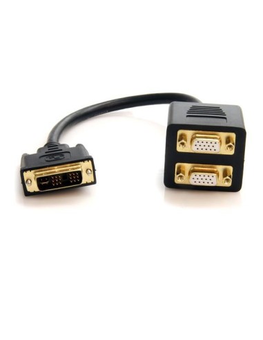 StarTech.com Cavo splitter video DVI-I analogico a 2 VGA - M F, 30 cm