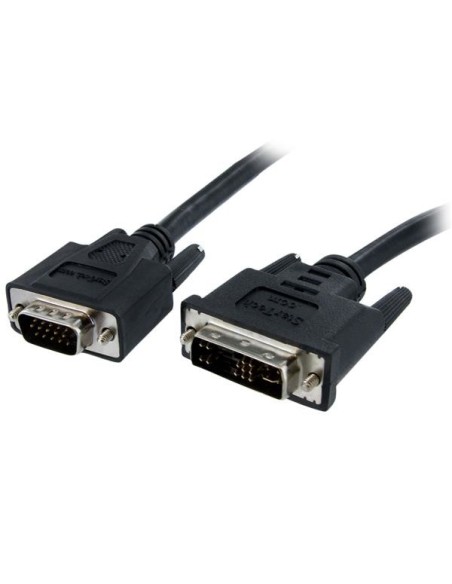 StarTech.com Cavo adattatore monitor DVI a VGA - Cavo Convertitore analogico DVI a VGA - Femmina   Maschio da 15pin - 2m - Nero