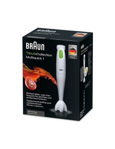 Braun Multiquick 1 MQ 100 Frullatore ad immersione 450 W Verde, Bianco