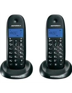 Motorola C1001L Duo Telefono DECT Identificatore di chiamata Nero