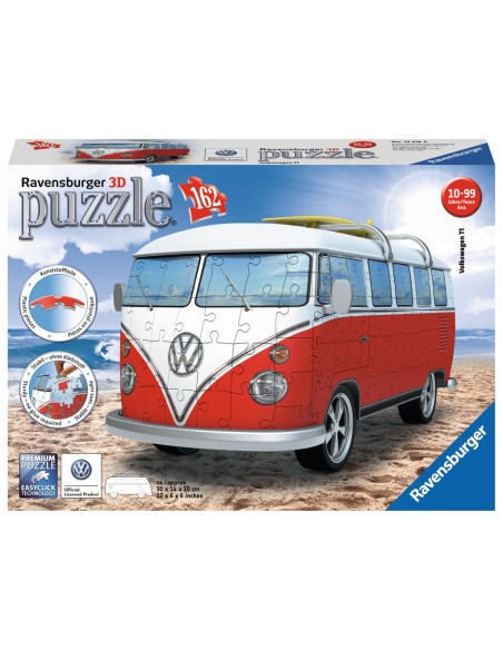 Ravensburger VW Bus T1 Campervan Puzzle 3D 162 pz Arte