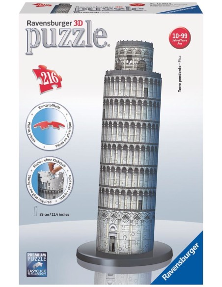 Ravensburger Leaning Tower of Piya 3D Puzzle 216 pz Edifici