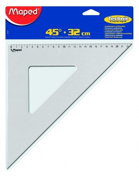 Maped 147527 squadra Plastica Grigio 1 pz