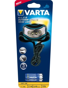 Varta 16630 101 421 torcia Nero, Blu Torcia a fascia LED