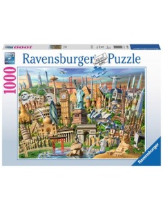 Ravensburger World Landmarks Puzzle 1000 pz Città