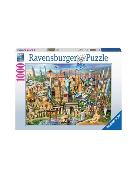 Ravensburger World Landmarks Puzzle 1000 pz Città