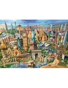 Ravensburger World Landmarks Puzzle 1000 pz Città 2