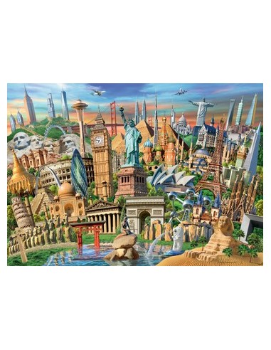 Ravensburger World Landmarks Puzzle 1000 pz Città