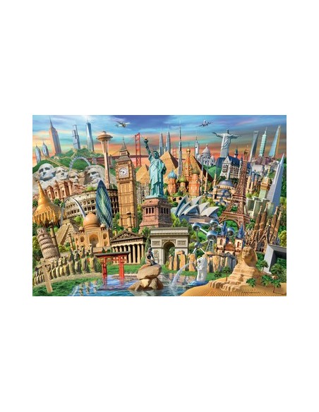 Ravensburger World Landmarks Puzzle 1000 pz Città