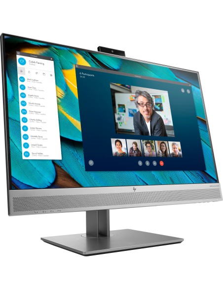 HP EliteDisplay E243m 60,5 cm (23.8") 1920 x 1080 Pixel Full HD LED Nero, Argento