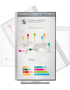 HP EliteDisplay E273q 68,6 cm (27") 2560 x 1440 Pixel Quad HD LED Nero, Argento