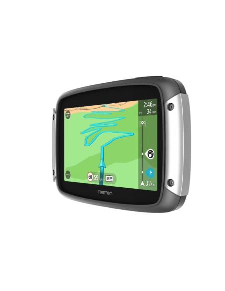 TomTom Rider 40 navigatore Fisso 10,9 cm (4.3") Touch screen 280 g Nero, Argento