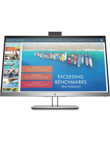HP EliteDisplay E243d 60,5 cm (23.8") 1920 x 1080 Pixel Full HD LED Grigio, Argento