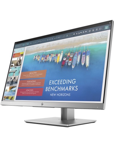 HP EliteDisplay E243d 60,5 cm (23.8") 1920 x 1080 Pixel Full HD LED Grigio, Argento