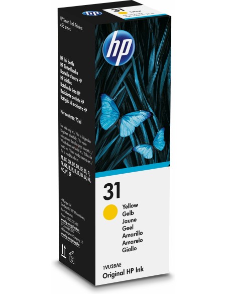 HP 31 70-ml Yellow Original Ink Bottle Originale
