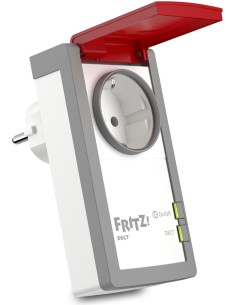 FRITZ!DECT DECT 210 presa intelligente 3450 W Grigio, Rosso, Bianco 2