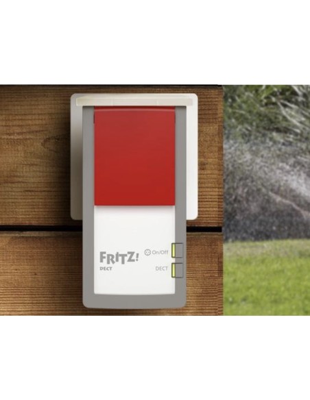 FRITZ!DECT DECT 210 presa intelligente 3450 W Grigio, Rosso, Bianco FRITZ!DECT DECT 210 presa intelligente 3450 W Grigio, Rosso, Bianco