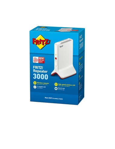 FRITZ!Repeater 3000 International Ripetitore di rete 3000 Mbit s Bianco