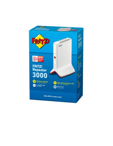 FRITZ!Repeater 3000 International Ripetitore di rete 3000 Mbit s Bianco