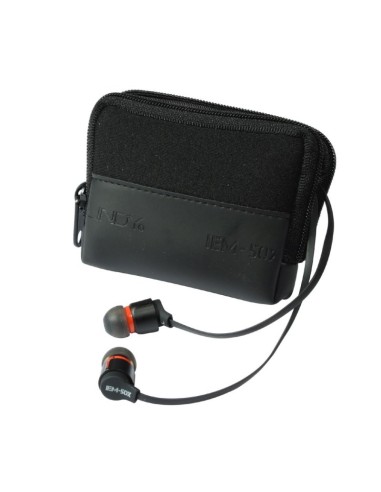 Lindy IEM-50X Auricolare Cablato In-ear Musica e Chiamate Nero, Rosso