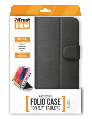 Trust Aexxo 9.7" 24,6 cm (9.7") Custodia a libro Nero