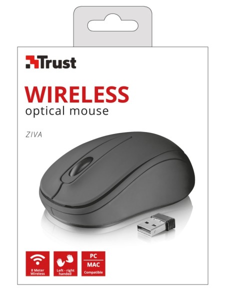 Trust 21509 mouse Ambidestro RF Wireless Ottico 1000 DPI